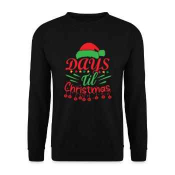 Jours jusqu’à Noël Norwegian Pattern - Sweat-shirt Unisexe - noir - Devant - Alina (178cm) & Michal (187cm)