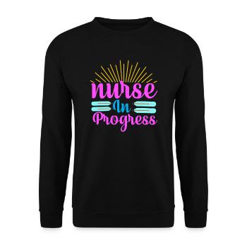 Santé et infirmière - Sweat-shirt Unisexe - noir - Devant - Alina (178cm) & Michal (187cm)