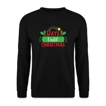 Days until Christmas Christmas season - Unisex Sweatshirt - black - Front - Alina (178cm) & Michal (187cm)