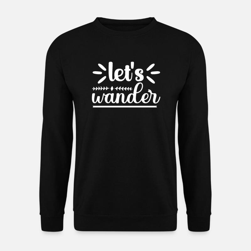 Let's hike - Unisex Sweatshirt - black