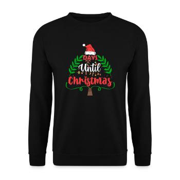 Tage bis Weihnachten - Unisex Pullover - Schwarz - Vorne - Alina (178cm) & Michal (187cm)