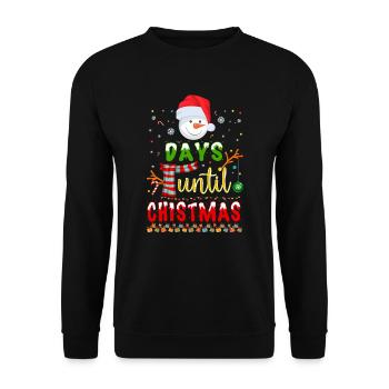 Jours jusqu’à Noël modèle norvégien - Sweat-shirt Unisexe - noir - Devant - Alina (178cm) & Michal (187cm)