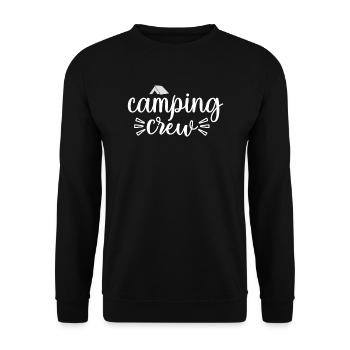 Camping Mannschaft Wandershirt - Unisex Pullover - Schwarz - Vorne - Alina (178cm) & Michal (187cm)