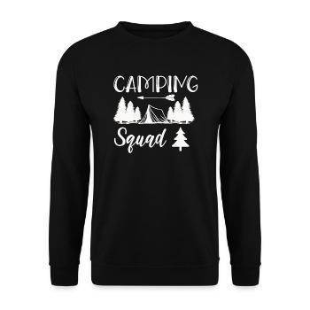 Camping Kader Wandershirt - Unisex Pullover - Schwarz - Vorne - Alina (178cm) & Michal (187cm)