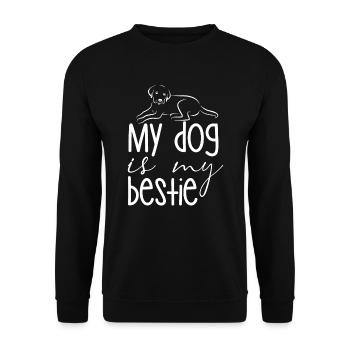 Mon chien est mon meilleur ami - Sweat-shirt Unisexe - noir - Devant - Alina (178cm) & Michal (187cm)