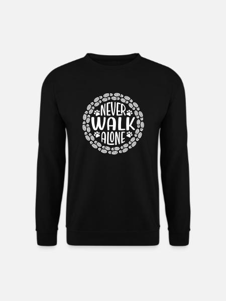Never go alone - Unisex Sweatshirt - black