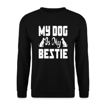 Mon chien est mon meilleur ami - Sweat-shirt Unisexe - noir - Devant - Alina (178cm) & Michal (187cm)