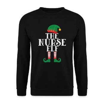 Je suis l’elfe infirmière - Sweat-shirt Unisexe - noir - Devant - Alina (178cm) & Michal (187cm)