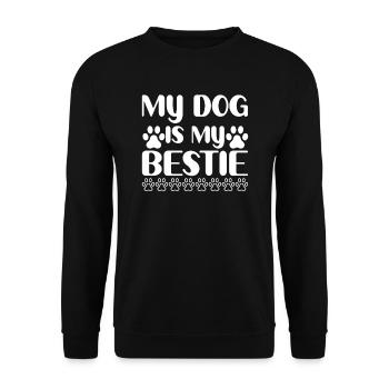 Mon chien est mon meilleur ami - Sweat-shirt Unisexe - noir - Devant - Alina (178cm) & Michal (187cm)