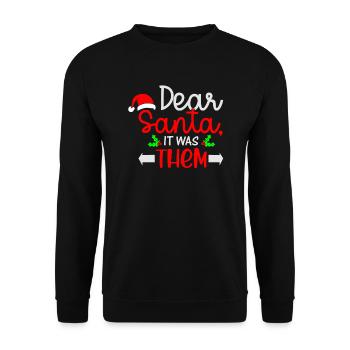 Lieber Weihnachtsmann, sie waren es Norweger - Unisex Pullover - Schwarz - Vorne - Alina (178cm) & Michal (187cm)