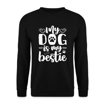 Mon chien est mon meilleur ami - Sweat-shirt Unisexe - noir - Devant - Alina (178cm) & Michal (187cm)