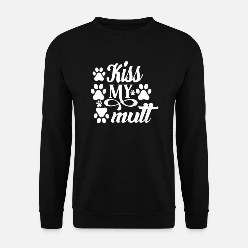 Meinen Köter küssen - Unisex Pullover - Schwarz