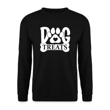 Gâterie pour chien - Sweat-shirt Unisexe - noir - Devant - Alina (178cm) & Michal (187cm)