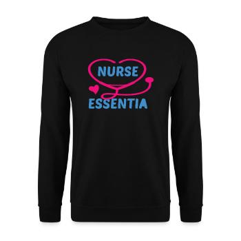 NURSE Nurse - Unisex Sweatshirt - black - Front - Alina (178cm) & Michal (187cm)