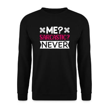 I Infirmière sarcastique - Sweat-shirt Unisexe - noir - Devant - Alina (178cm) & Michal (187cm)