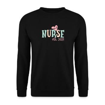 Urgence de l’hôpital infirmier - Sweat-shirt Unisexe - noir - Devant - Alina (178cm) & Michal (187cm)