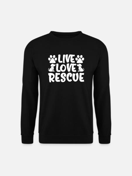 Live Love Rescue - Unisex Sweatshirt - black