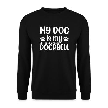 Mon chien est ma sonnette - Sweat-shirt Unisexe - noir - Devant - Alina (178cm) & Michal (187cm)
