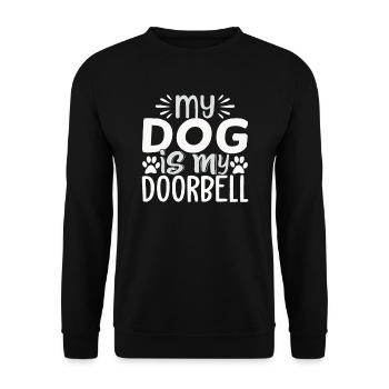 Mon chien est ma sonnette - Sweat-shirt Unisexe - noir - Devant - Alina (178cm) & Michal (187cm)
