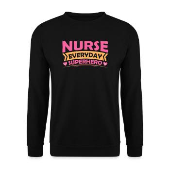 Santé et infirmière - Sweat-shirt Unisexe - noir - Devant - Alina (178cm) & Michal (187cm)