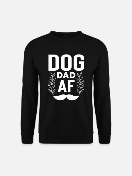 Dog Papa Af - Unisex Sweatshirt - black