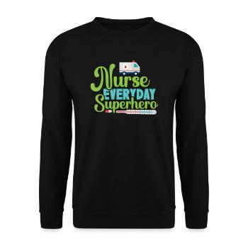 Santé et infirmière - Sweat-shirt Unisexe - noir - Devant - Alina (178cm) & Michal (187cm)