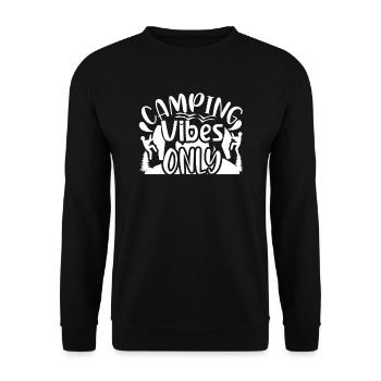 Camping Vibes Chemise de randonnée - Sweat-shirt Unisexe - noir - Devant - Alina (178cm) & Michal (187cm)