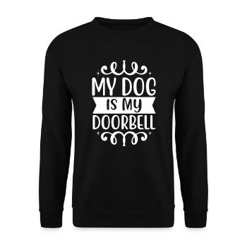 Mon chien est ma sonnette - Sweat-shirt Unisexe - noir - Devant - Alina (178cm) & Michal (187cm)