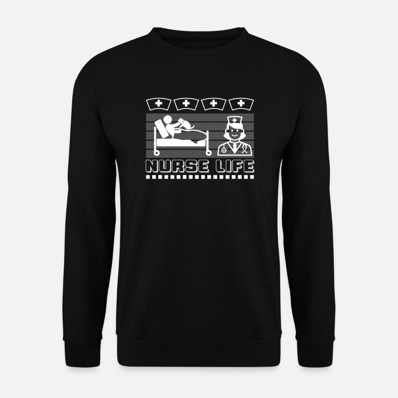 Krankenschwester Leben - Unisex Pullover - Schwarz