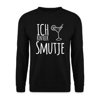 Ich bin hier Smutje - Koch Segeln Motivation - Unisex Pullover - Schwarz - Vorne - Alina (178cm) & Michal (187cm)