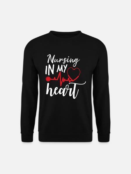 Palpitations d’infirmières - Sweat-shirt Unisexe - noir