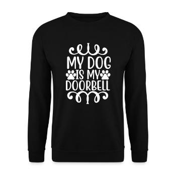 Mon chien est ma sonnette - Sweat-shirt Unisexe - noir - Devant - Alina (178cm) & Michal (187cm)