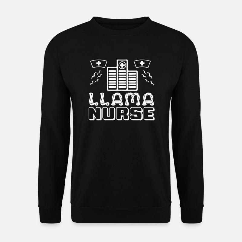Llama Krankenschwester - Unisex Pullover - Schwarz