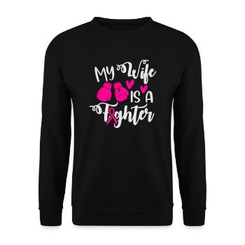 Ma femme est une battante - Sweat-shirt Unisexe - noir - Devant - Alina (178cm) & Michal (187cm)