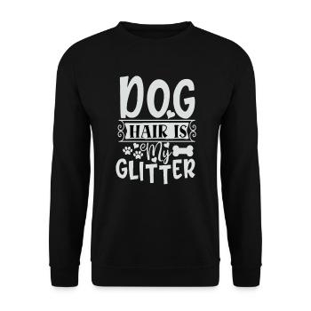 Hundehaare egal - Unisex Pullover - Schwarz - Vorne - Alina (178cm) & Michal (187cm)