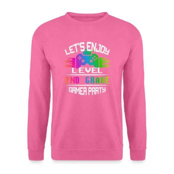 Level 2ND GRADE keep calm and game on - Unisex Sweatshirt - pink - Front