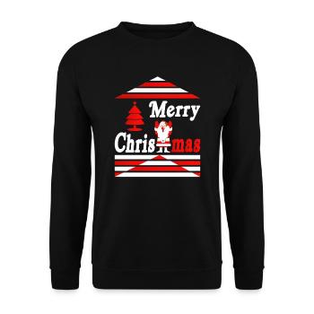 Merry Christmas - Unisex Sweatshirt - black - Front - Alina (178cm) & Michal (187cm)