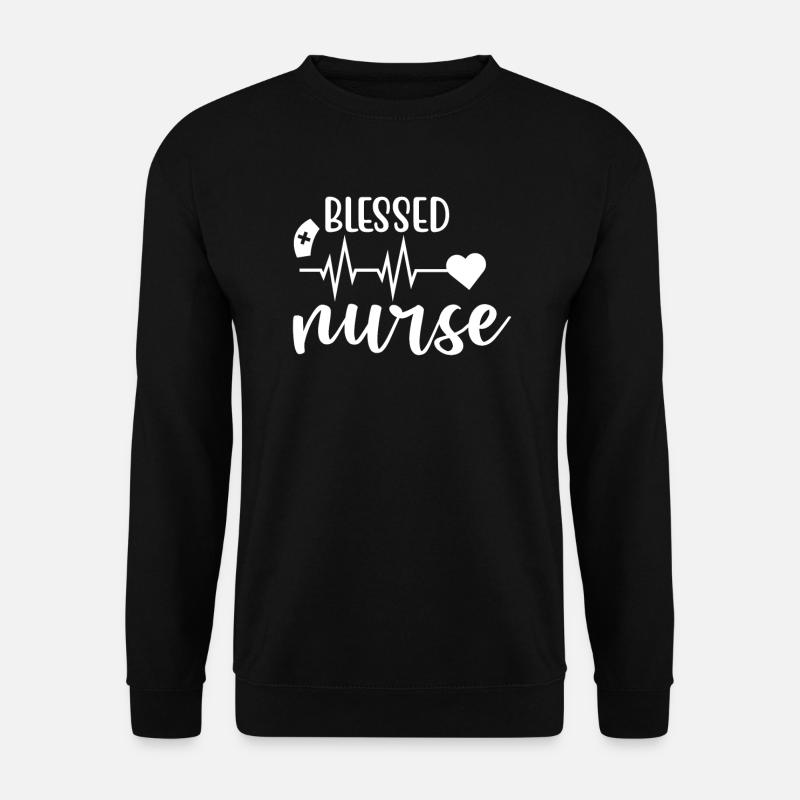 Blessed nurse Krankenschwester - Unisex Pullover - Schwarz