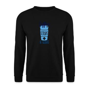 NURSE Nurse - Unisex Sweatshirt - black - Front - Alina (178cm) & Michal (187cm)