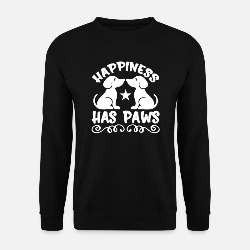 Luck has paws - Unisex Sweatshirt - black