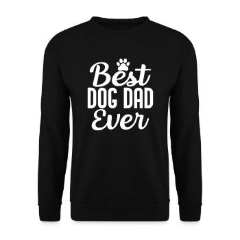Best dog dad of all time - Unisex Sweatshirt - black - Front - Alina (178cm) & Michal (187cm)