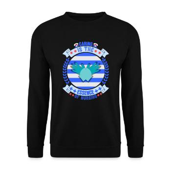 Gesundheit und Krankenpflegerin - Unisex Pullover - Schwarz - Vorne - Alina (178cm) & Michal (187cm)
