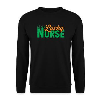 Krankenschwester Krankenhaus Not - Unisex Pullover - Schwarz - Vorne - Alina (178cm) & Michal (187cm)
