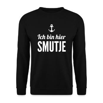 I'm here Smutje - Unisex Sweatshirt - black - Front - Alina (178cm) & Michal (187cm)