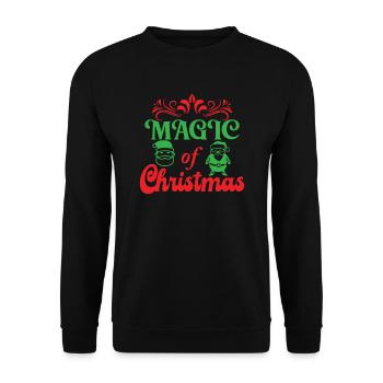 Magic of Christmas - Unisex Sweatshirt - black - Front - Alina (178cm) & Michal (187cm)