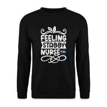 Prickly nurse - Unisex Sweatshirt - black - Front - Alina (178cm) & Michal (187cm)