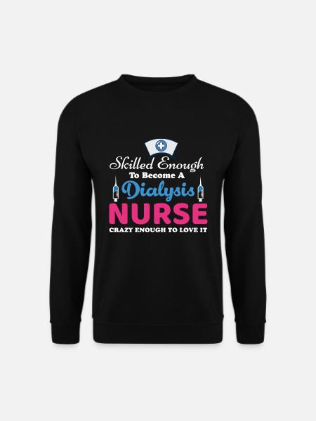 Dialyse Krankenschwester - Unisex Pullover - Schwarz