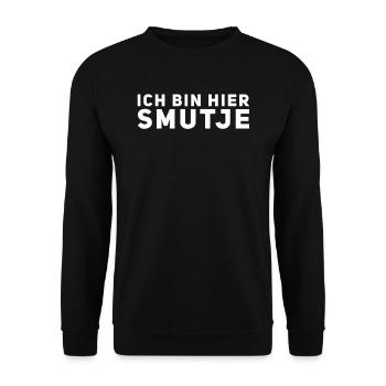 Ich bin hier Smutje - Unisex Pullover - Schwarz - Vorne - Alina (178cm) & Michal (187cm)
