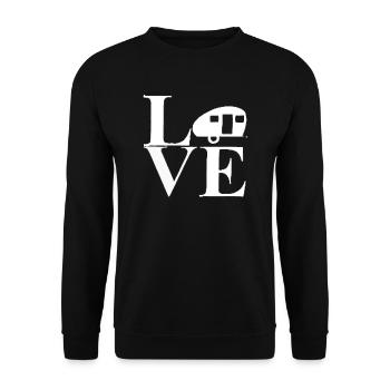 Vacances amoureux de la nature Camping dicton amusant - Sweat-shirt Unisexe - noir - Devant - Alina (178cm) & Michal (187cm)