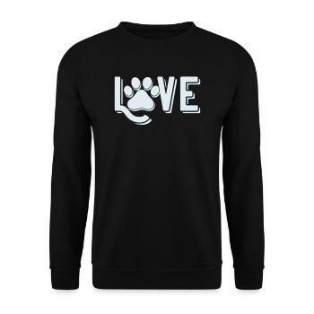 Chère patte de chien - Sweat-shirt Unisexe - noir - Devant - Alina (178cm) & Michal (187cm)